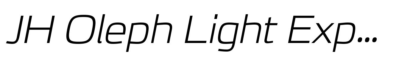 JH Oleph Light Expanded Italic